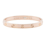 2023 Cartier Love 18k Rose Gold Bangle Bracelet Size 16 GIFT BAG BOX CERT