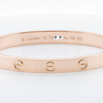 2023 Cartier Love 18k Rose Gold Bangle Bracelet Size 16 GIFT BAG BOX CERT