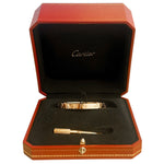 2023 Cartier Love 18k Rose Gold Bangle Bracelet Size 16 GIFT BAG BOX CERT