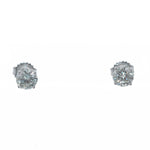 2.00ctw Round Brilliant Cut L/VS2-SI1 Diamond 14k White Gold 6mm Stud Earrings