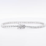 14k White Gold Diamond 53 Stone Tennis Bracelet 5.63ctw G SI1 7.00"