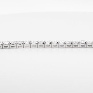 14k White Gold Diamond 53 Stone Tennis Bracelet 5.63ctw G SI1 7.00"