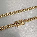 10k Yellow Gold Miami Cuban Curb Link 6.40mm Chain Necklace 28.5" 79.1g HEAVY