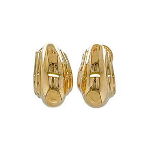 Tiffany & Co. Paloma Picasso Vendome 18k Yellow Gold Half Hoop Earrings 15.4g