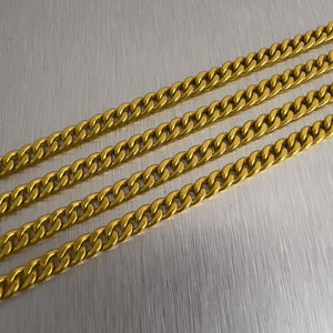 .999 24k Yellow Gold Miami Cuban Link 4.2mm Chain Necklace 25" 48.7g