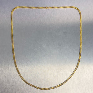 .999 24k Yellow Gold Miami Cuban Link 4.2mm Chain Necklace 25" 48.7g