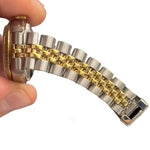 Rolex DateJust 69173 18k Yellow Gold & Stainless Silver Dial 26mm Ladies Watch