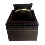 Roberto Coin 18k Yellow Gold Diamond Love In Verona Bangle Bracelet Size 6.75"