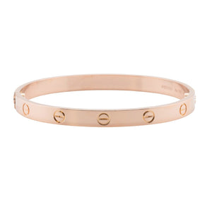 2022 Cartier Love 18k Rose Gold Bangle Bracelet Size 18 BOX & CERTIFICATE