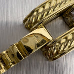 David Yurman Gatelin 18k Yellow Gold Pave Diamond Link Bracelet RET $17,500