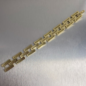 David Yurman Gatelin 18k Yellow Gold Pave Diamond Link Bracelet RET $17,500