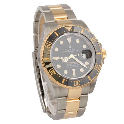 2023 Rolex Sea-Dweller 2-Tone 18k & Stainless 43mm Black Watch 126603 BOX PAPERS