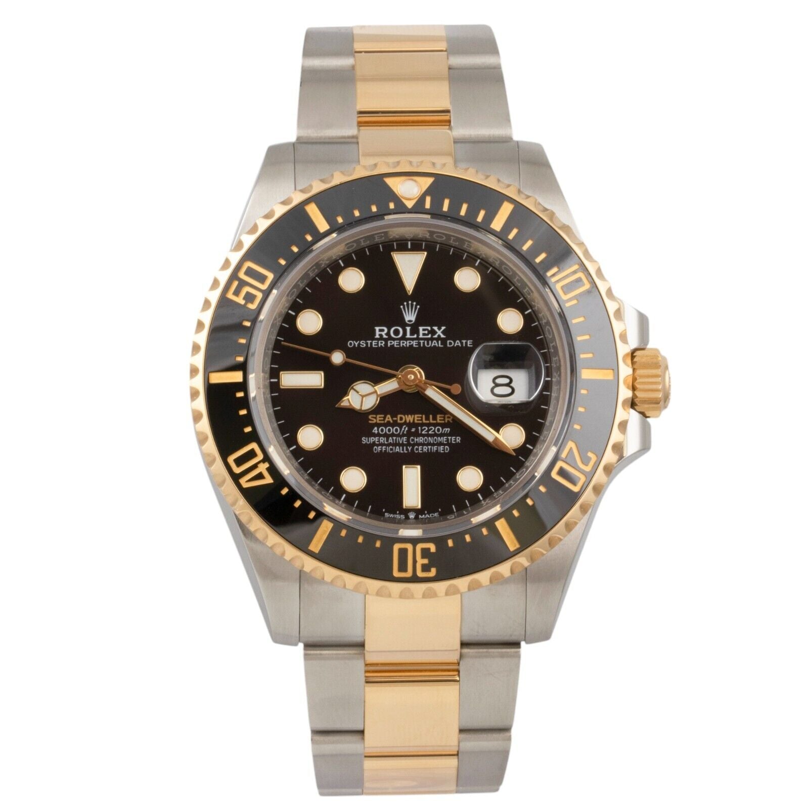 2023 Rolex Sea-Dweller 2-Tone 18k & Stainless 43mm Black Watch 126603 BOX PAPERS