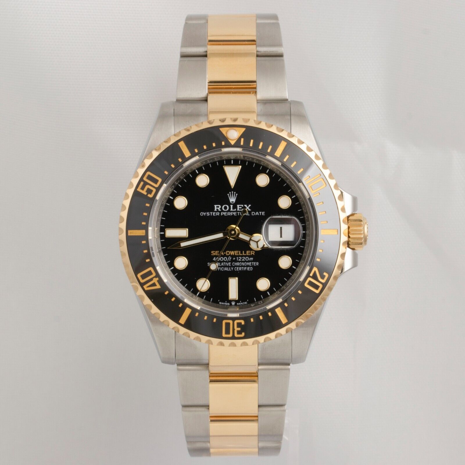 2022 Rolex Sea-Dweller 2-Tone 18k Stainless 43mm Black Watch 126603 BOX + PAPERS