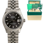 2024 Ladies Rolex DateJust MidSize 31mm Jubilee Slate Gray FLUTED Watch 278274