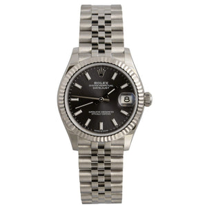 2024 Ladies Rolex DateJust MidSize 31mm Jubilee Slate Gray FLUTED Watch 278274