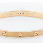 2024 NEW STYLE Cartier Love BRUSHED 18k Yellow Gold Bracelet SZ 19 BAG BOX CERT