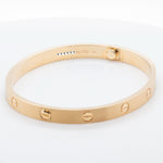 2024 NEW STYLE Cartier Love BRUSHED 18k Yellow Gold Bracelet SZ 19 BAG BOX CERT