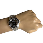 1997 Rolex Submariner No-Date 2 Line Black Stainless Steel 40mm Watch 14060