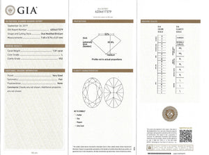 1.01ct Oval Cut GIA L VS2 Diamond 18k Yellow Gold 1.35ctw Engagement Ring