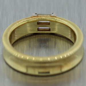 1997 Tiffany & Co. 18k Yellow Gold 0.20ctw Baguette Cut Diamond Band Ring