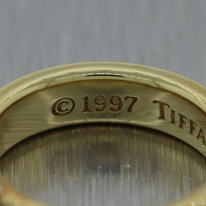 1997 Tiffany & Co. 18k Yellow Gold 0.20ctw Baguette Cut Diamond Band Ring