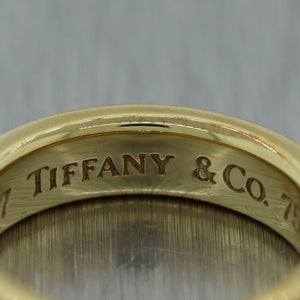 1997 Tiffany & Co. 18k Yellow Gold 0.20ctw Baguette Cut Diamond Band Ring