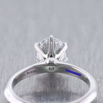 Tiffany & Co. Platinum 1.34ct Diamond Solitaire Engagement Ring