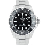 MINT 2022 Rolex Sea-Dweller Deepsea 126660 Black Stainless Steel Dive 44mm Watch