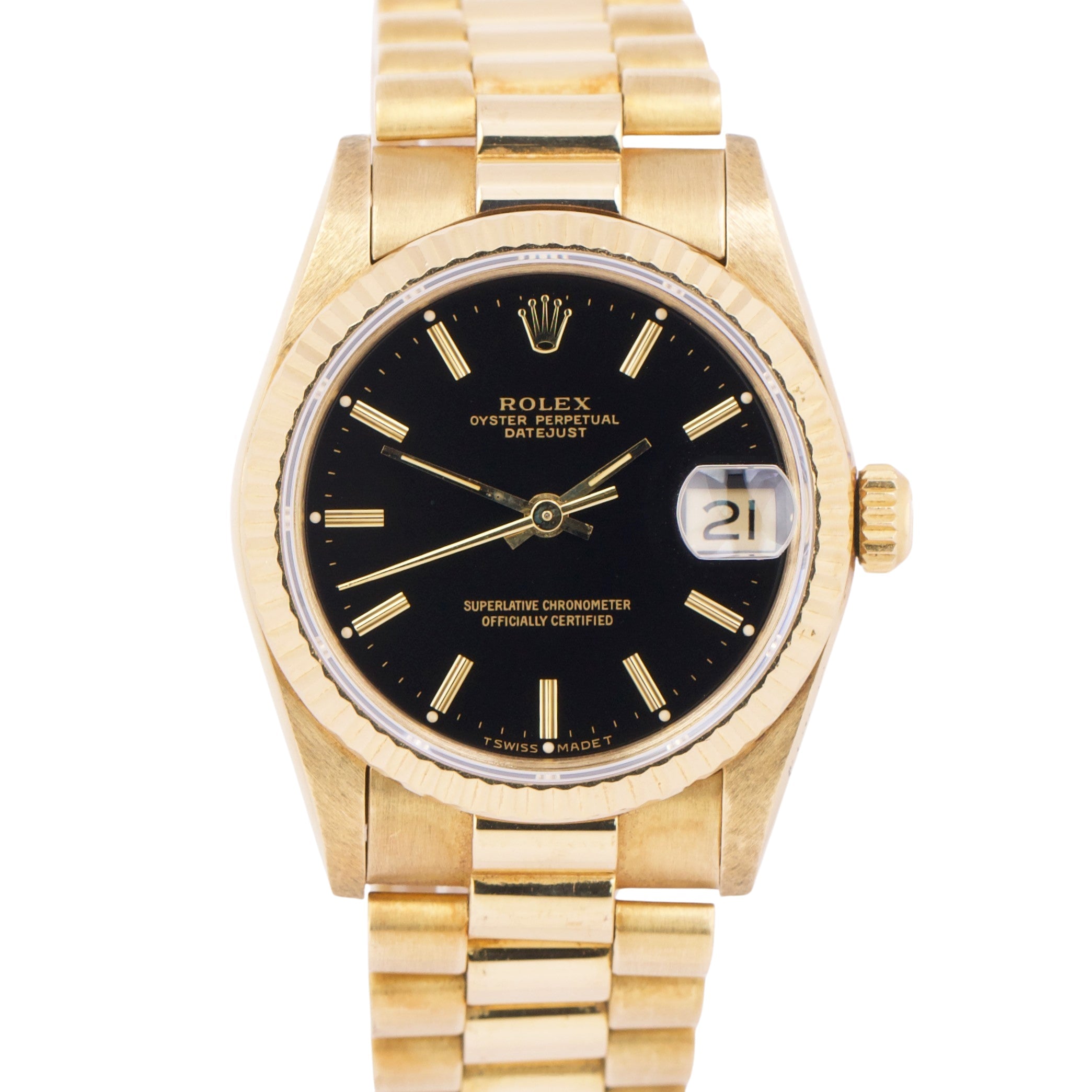 Black face presidential rolex best sale