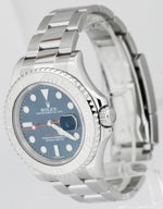 MINT PAPERS Rolex Yacht-Master Steel Platinum Blue 40mm Date Watch 116622 B+P