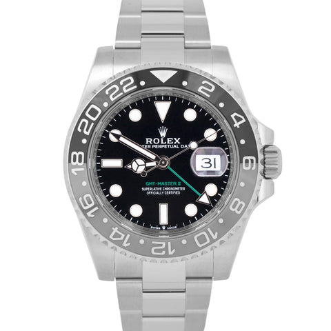 2024 NEW PAPERS Rolex GMT-Master II BRUCE WAYNE Gray Black Watch 126710 GRNR BOX