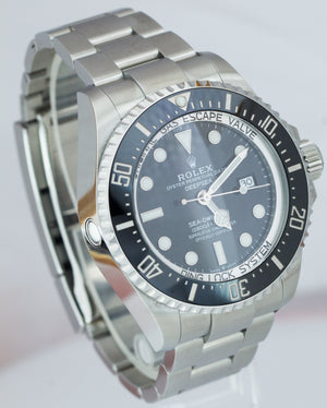 MINT 2022 Rolex Sea-Dweller Deepsea 126660 Black Stainless Steel Dive 44mm Watch