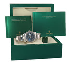 2014 Rolex DateJust 36 116200 Blue Roman Oyster Steel 36mm Watch Box