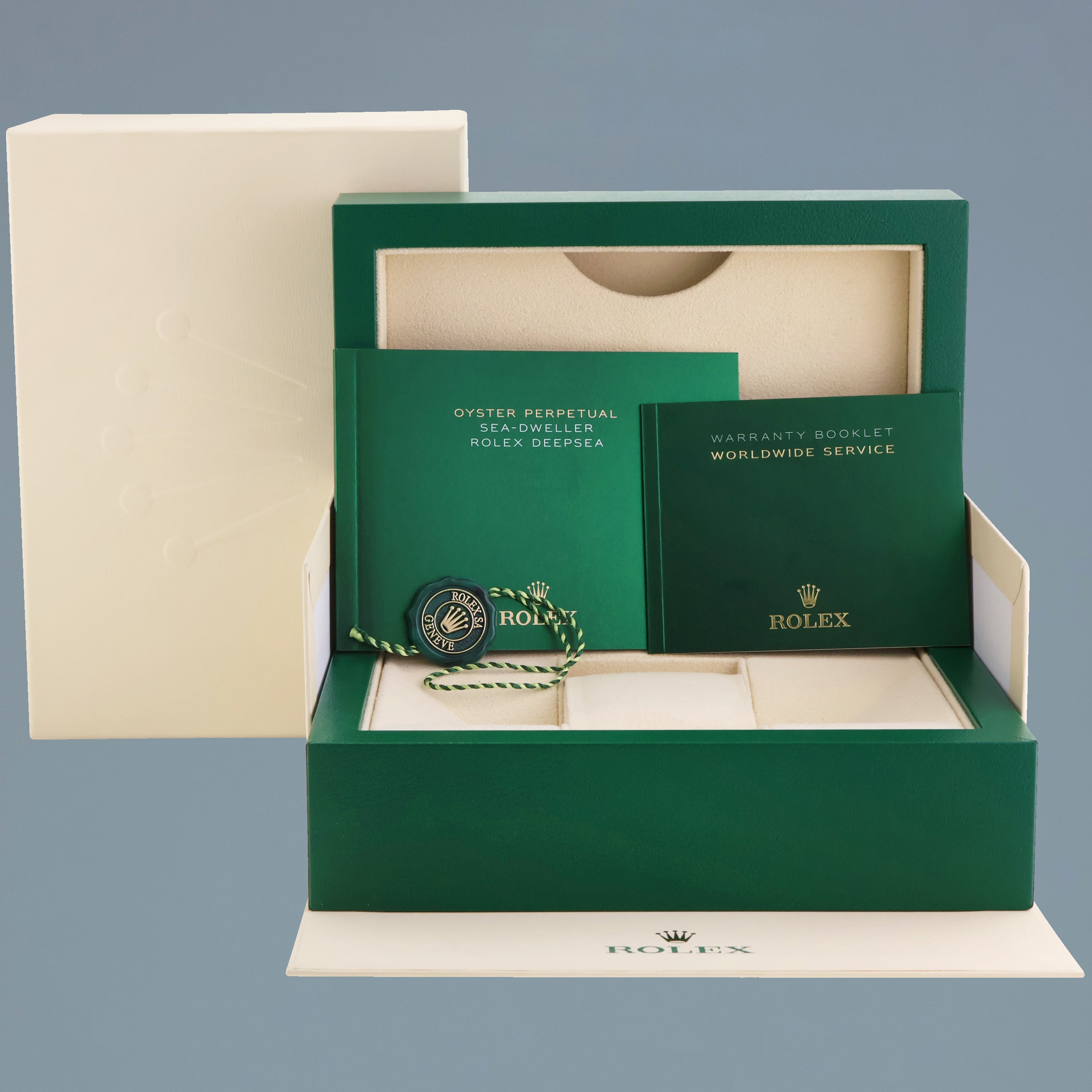 MINT 2015 Rolex Sea-Dweller DEEPSEA 116660 Steel 44mm Black Ceramic Watch Box