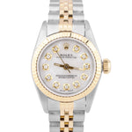 MINT Rolex Oyster Perpetual 24mm Two-Tone 18K Gold MOP DIAMOND Jubilee 67193