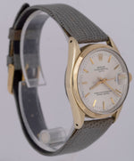 1973 Gold Shell Rolex Oyster Perpetual Date 34mm Silver Sigma Auto Watch 1550
