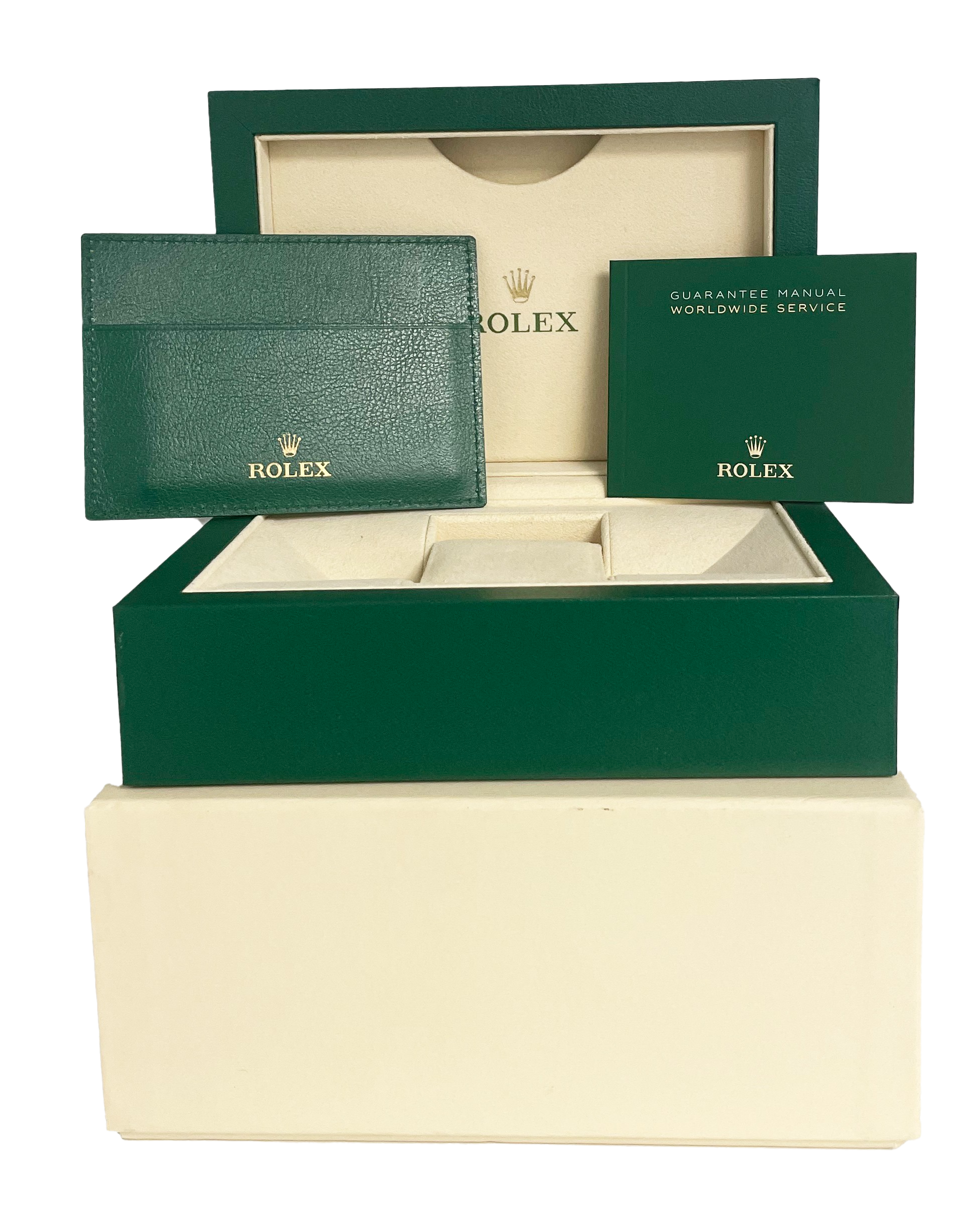 Rolex Day-Date President 18K Rose Gold OLIVE GREEN 40mm 228235 Watch BOX