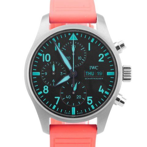 PAPERS IWC Pilot Chronograph AMG MERCEDES Petronas IW388114 41mm Titanium BOX