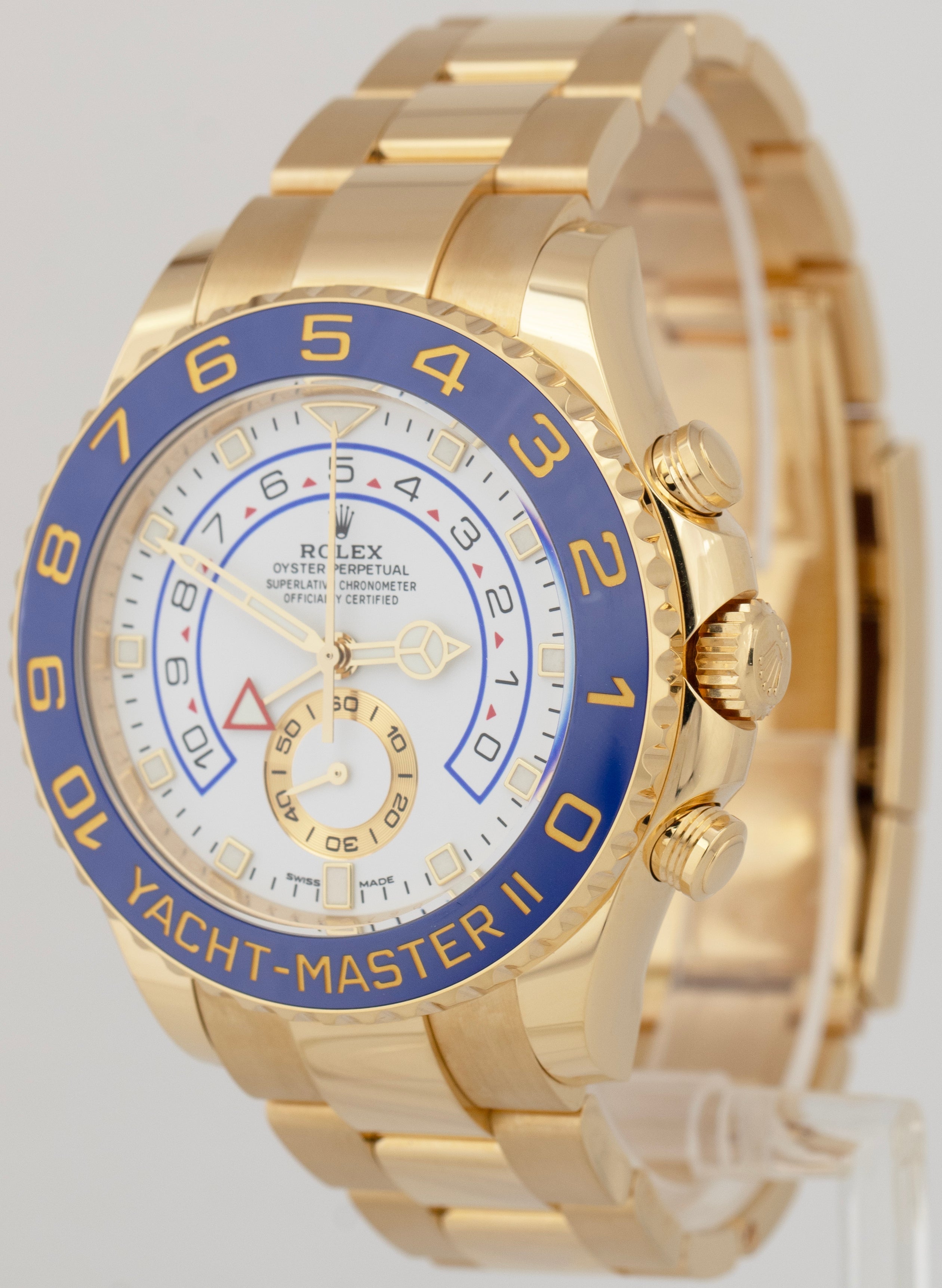 2023 NEW PAPERS Rolex Yacht-Master II NEW STYLE HANDS Gold 44mm 116688 BOX