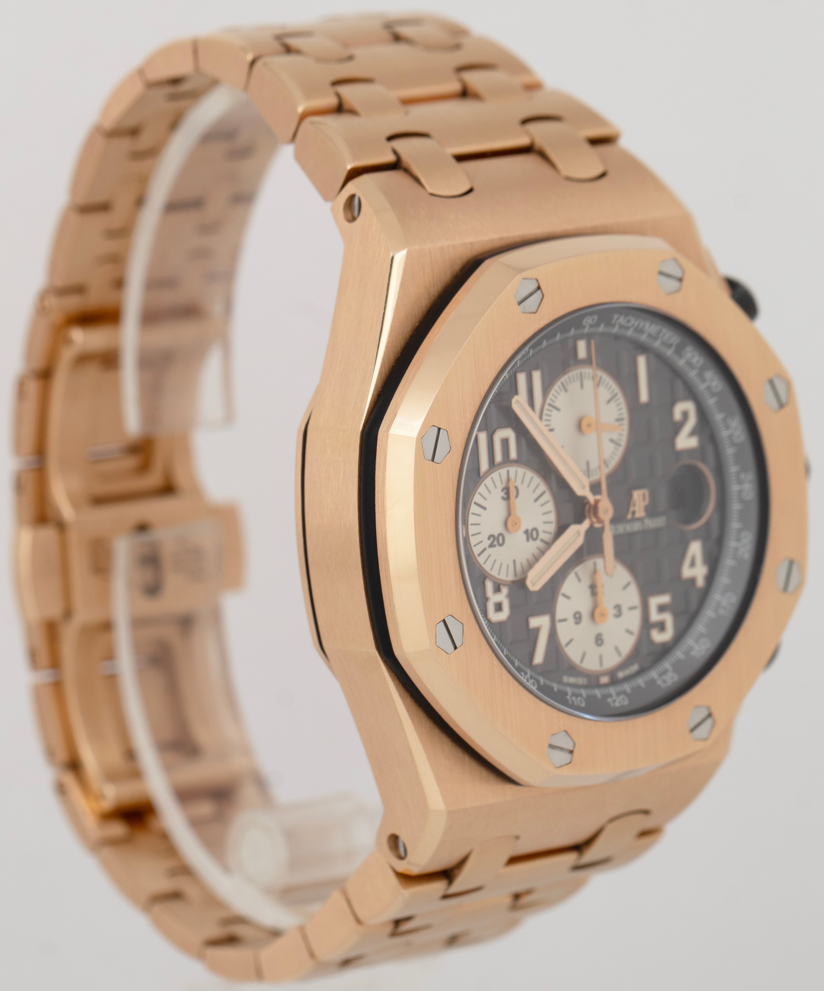 PAPERS Audemars Piguet Royal Oak Offshore Ruthenium Rose Gold 42mm 26470OR BOX