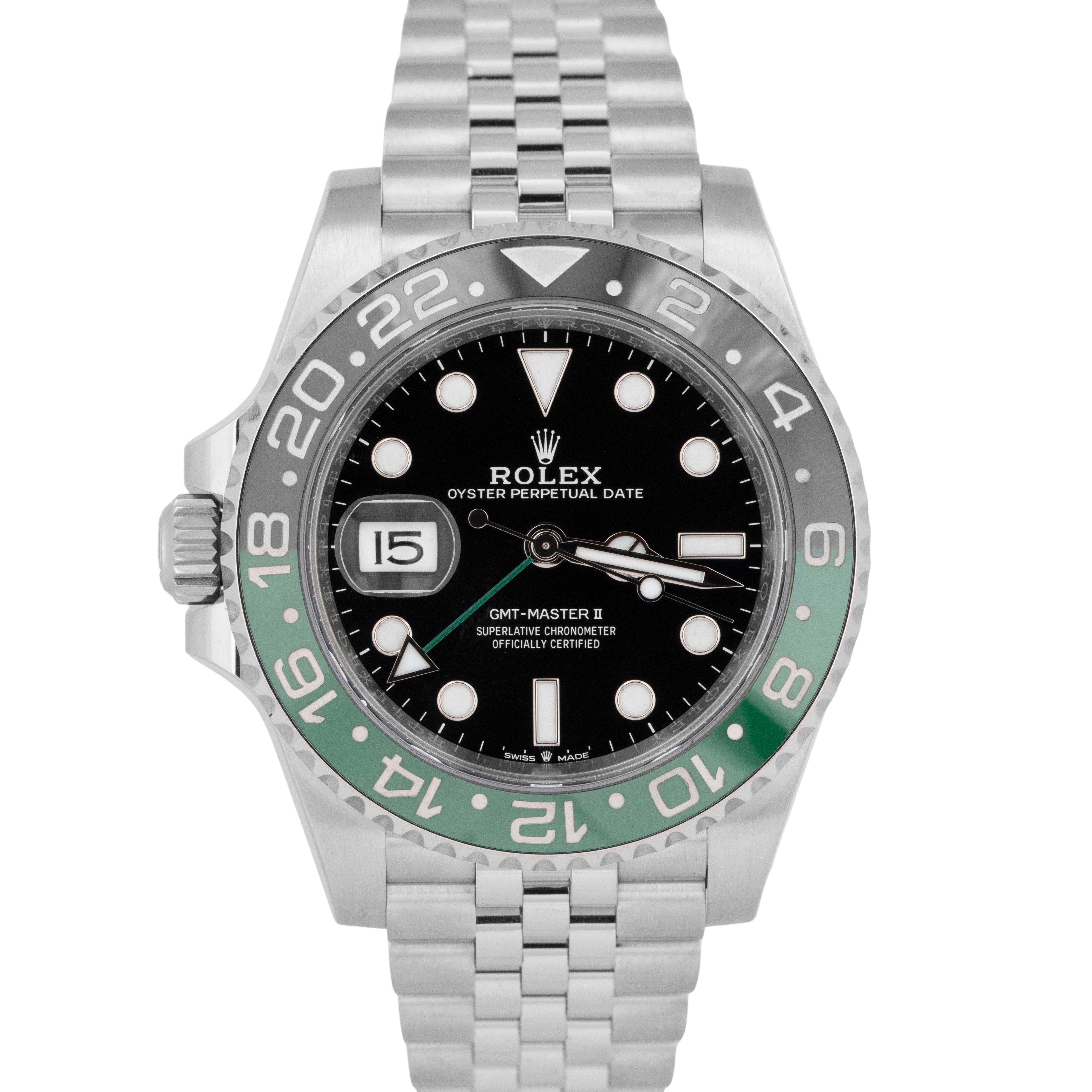 2024 NEW PAPERS Rolex GMT-Master II SPRITE Jubilee Green Watch 126720 VTNR BOX