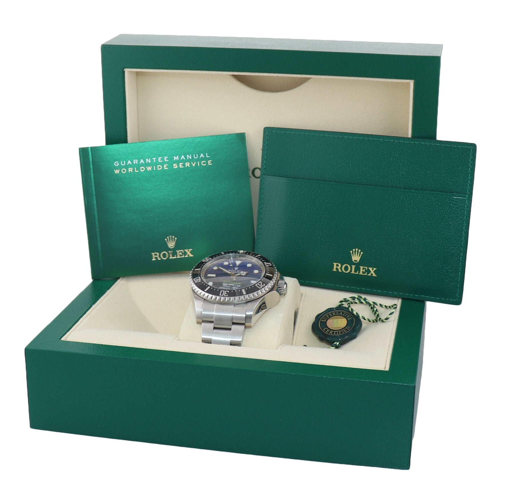 MINT 2016 Rolex Sea-Dweller Deepsea James Cameron Blue 116660 44mm Watch Box