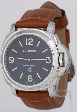 MINT PAPERS Panerai Luminor Base Logo 44mm Stainless Steel Watch PAM01000 BOX