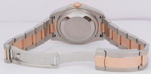 PAPERS Rolex DateJust 116261 Turn-O-Graph 36mm Two-Tone 18K Rose Gold Watch BOX