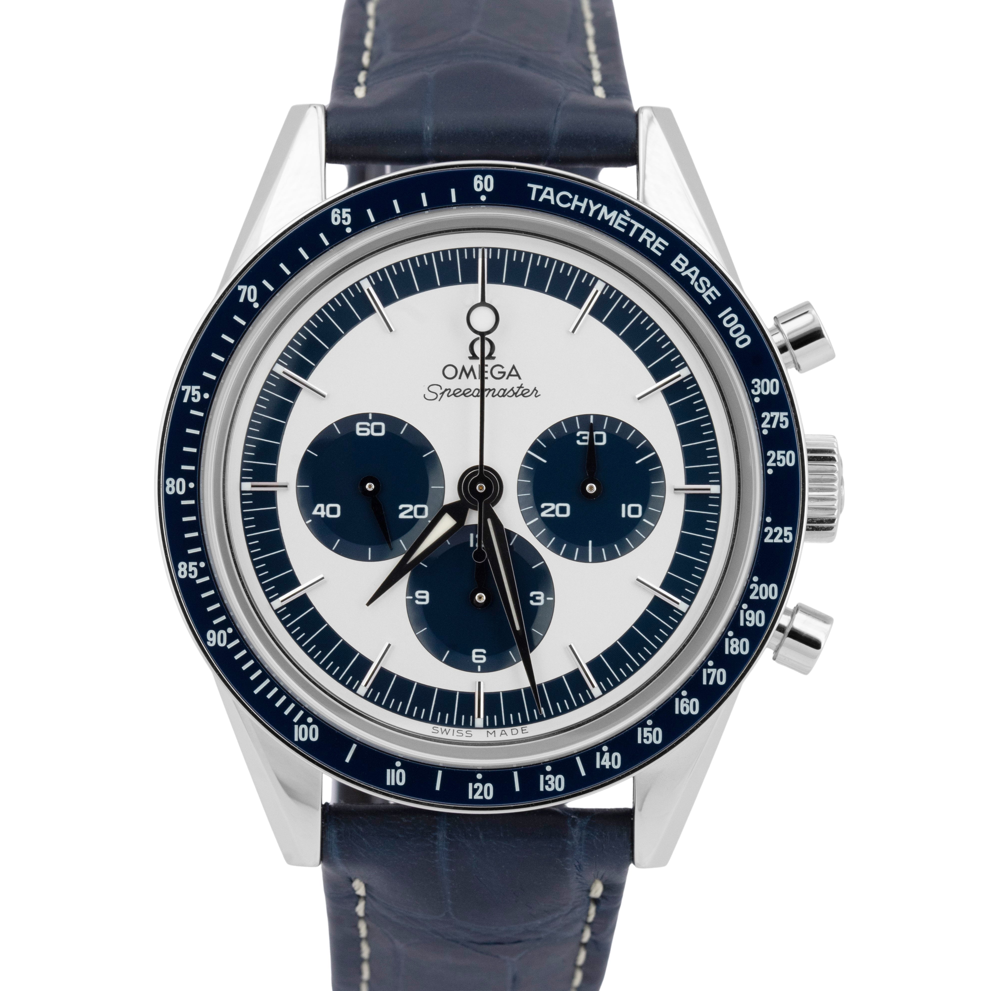 NEW PAPERS Omega Speedmaster BLUE CK2998 39.7mm Watch 311.33.40.30.02