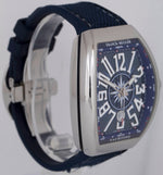 PAPERS Franck Muller Vanguard YACHTING 44mm Steel Blue Date Watch V 45 SC DT BOX