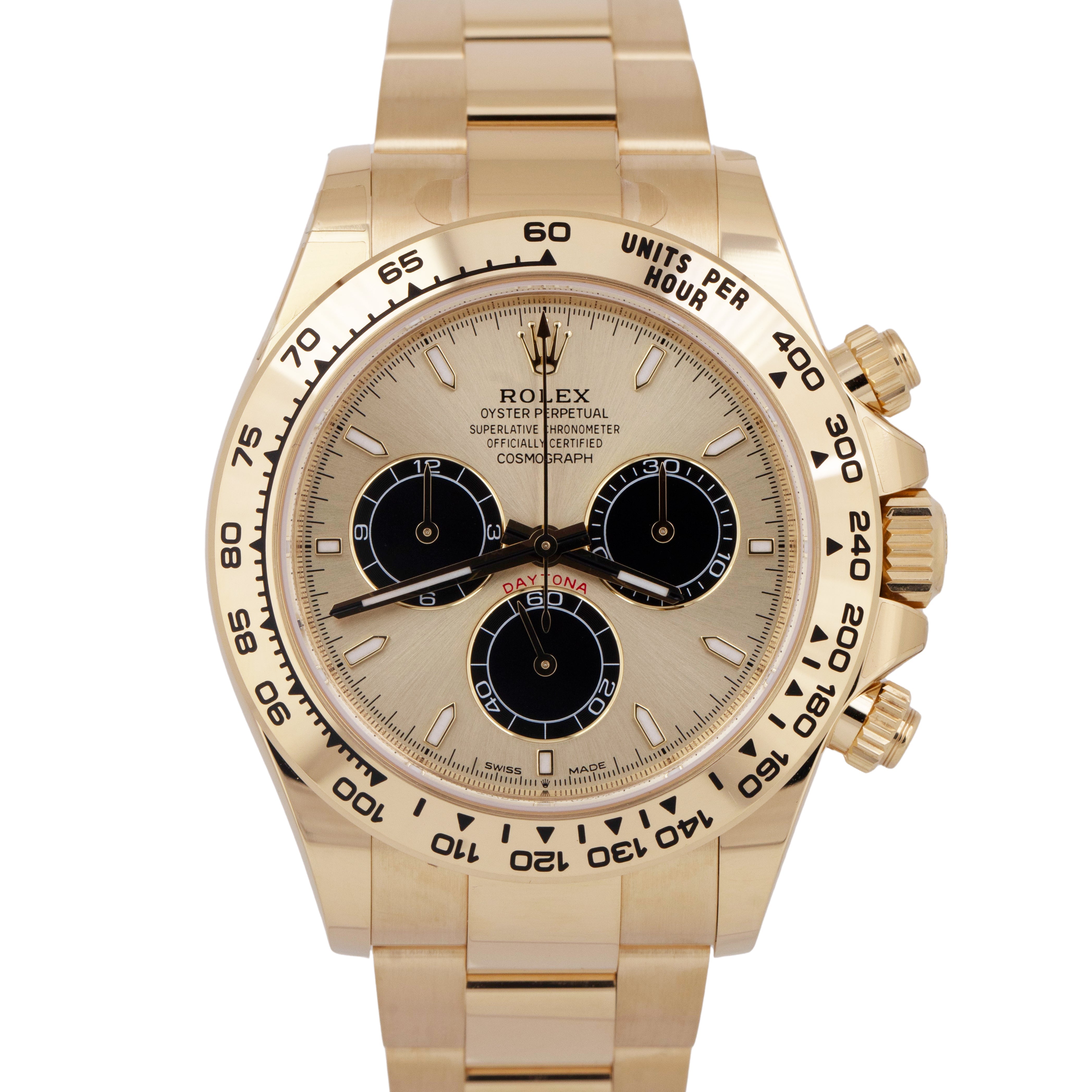 2023 NEW PAPERS Rolex Daytona 40mm Champagne 18K Gold YML Watch 126508 BOX