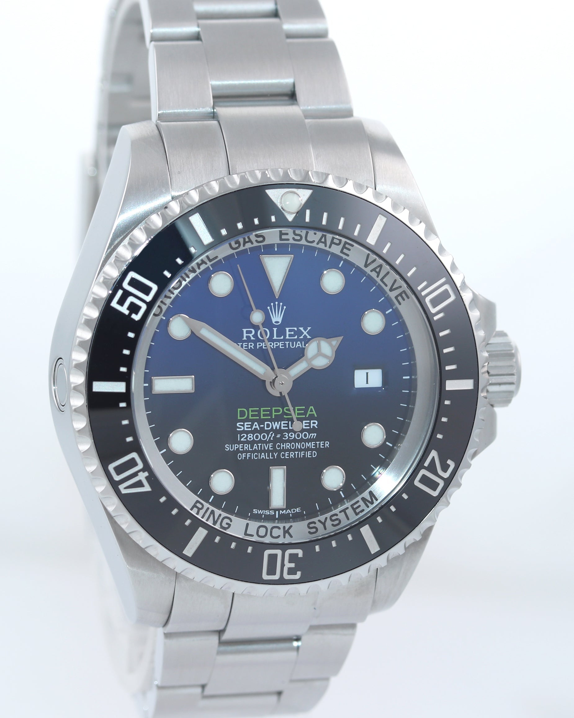 MINT 2015 PAPERS Rolex Sea-Dweller Deepsea James Cameron Blue 116660 Watch