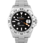 Rolex Explorer II BLACK 42mm Stainless Steel Orange GMT Automatic Watch 216570